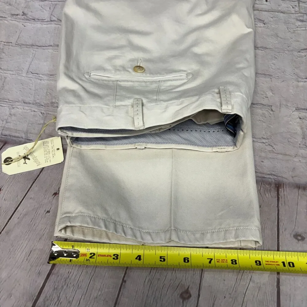 NWT Peter Millar Men Flat Front Chino Pants Size 38x36 Antique Wash D119 -18